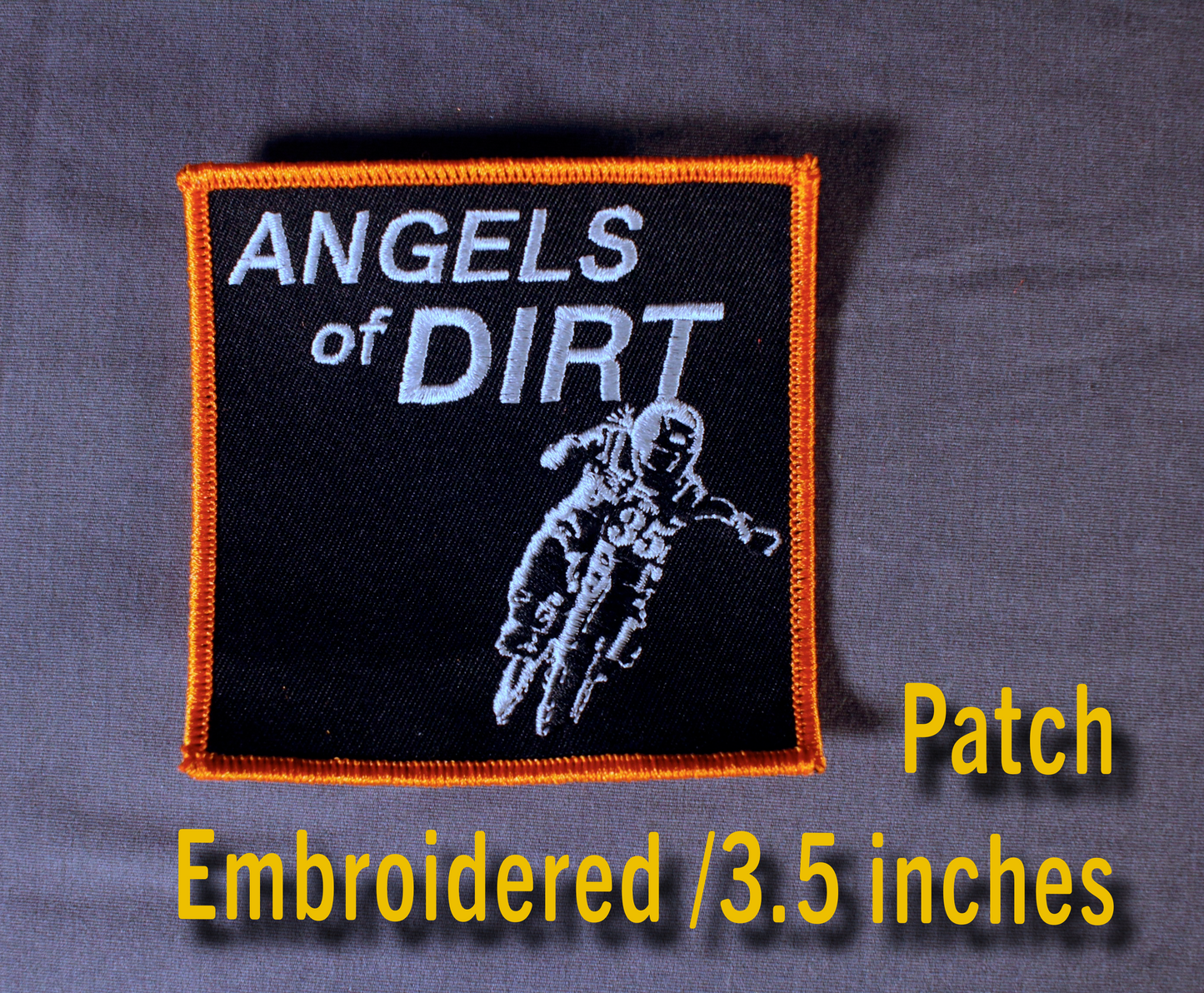 Orange Embroidered Patch - 3.5"