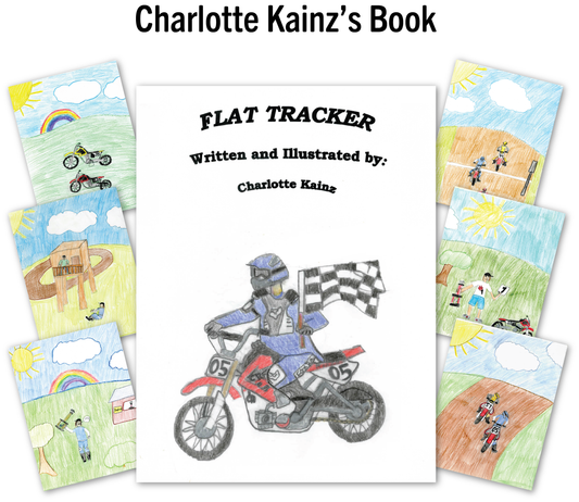 BOOK - HARDCOVER - 8.5 x 11 - : Flat Tracker Written and Illustrated by Charlotte Kainz