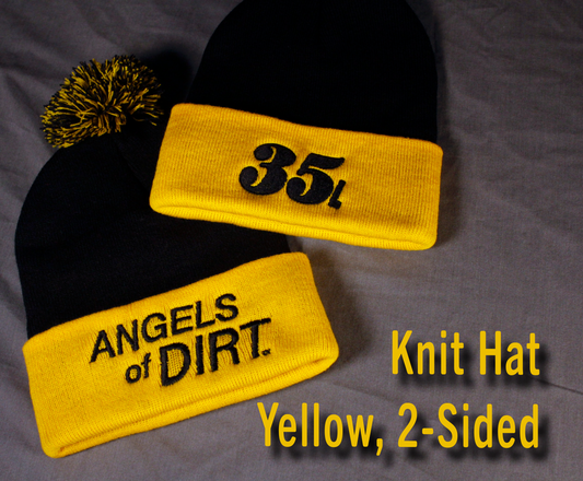 Knit Hat - Yellow, 2-Sided