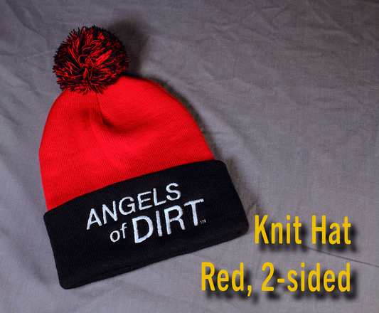 Knit Hat - Red, 1-Sided Print