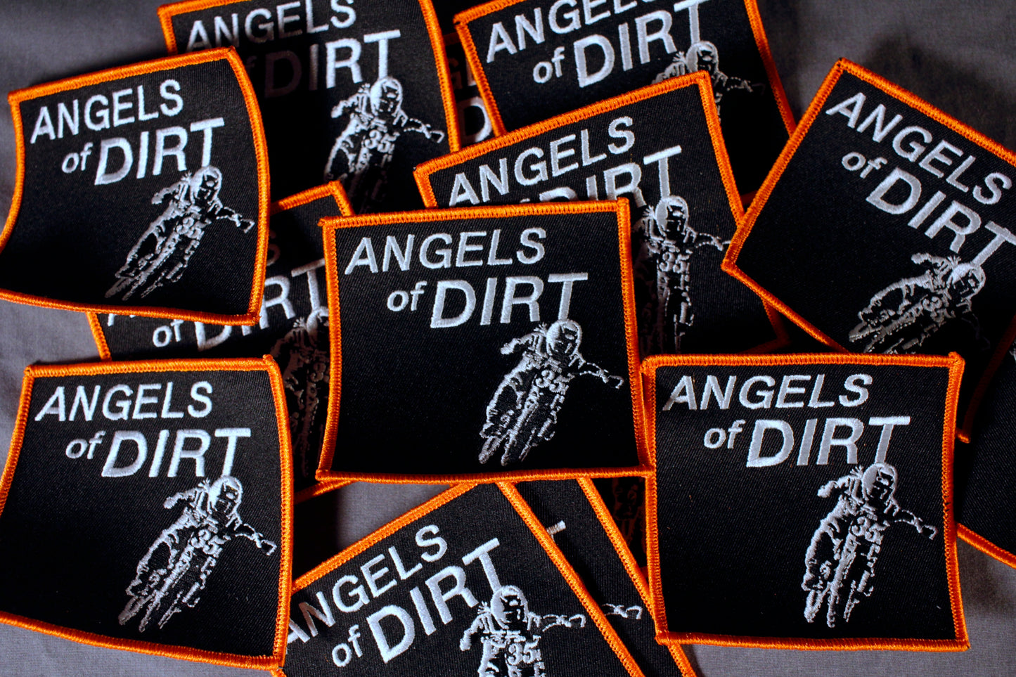 Orange Embroidered Patch - 3.5"